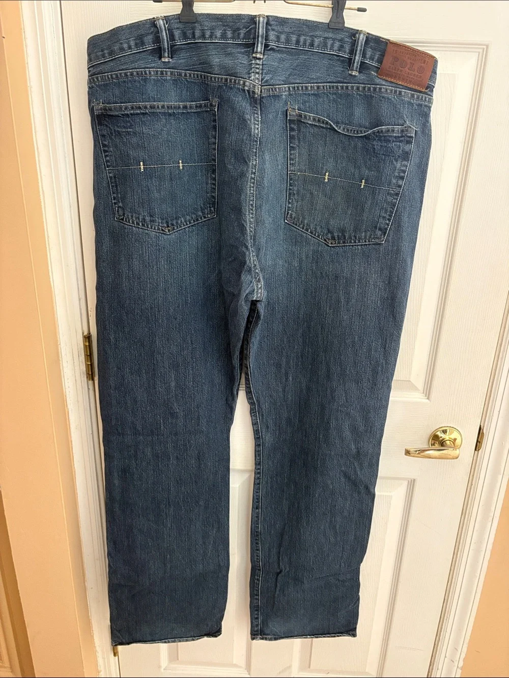 Polo Ralph Lauren RL Straight-Leg Dark Blue Denim Jeans men’s 42 x 36